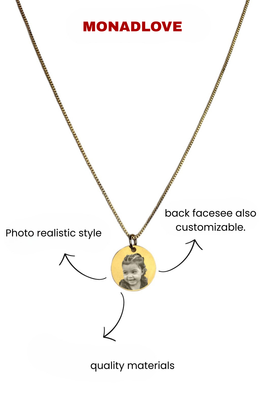 Personalized Photo Necklace